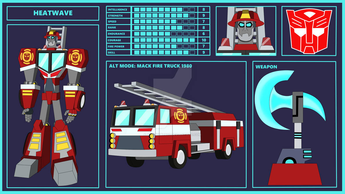 Transformers R&b Heat Wave Heatwave (Transformers Heroes) by SallyArts03 on DeviantArt