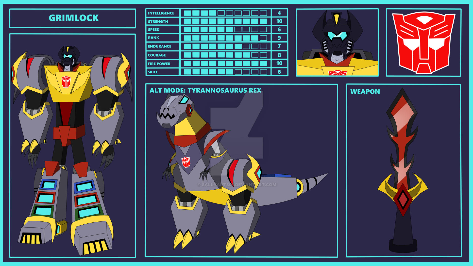 Grimlock Deviantart Grimlock (Transformers Heroes) by SallyArts03 on DeviantArt