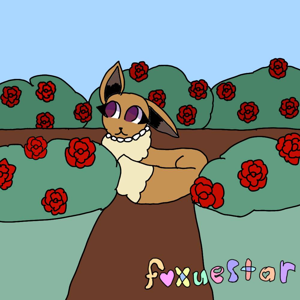 Garden Eevee by FoxueStar on DeviantArt