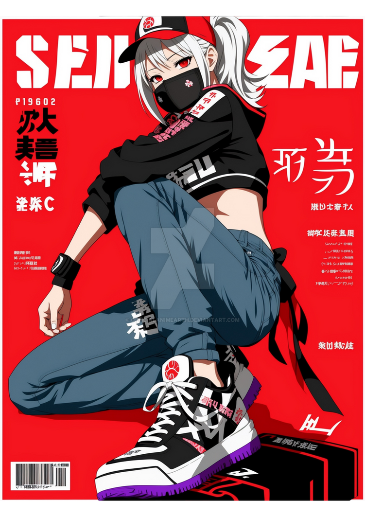 anime art, magazine streetwear, girl ,#005 by OfficialAnimeArth on ...