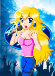 princess peach american idol by Markiehh