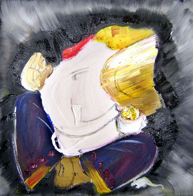 Ganpati Poster Colour On Paper By Vijayarani On Deviantart