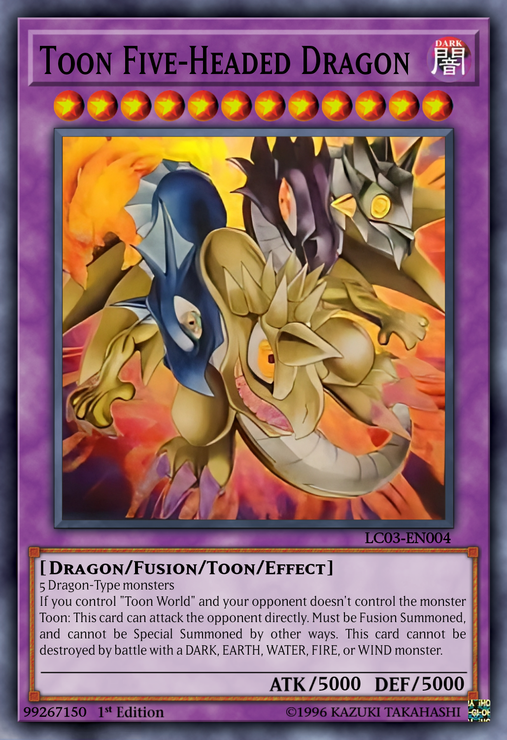 fgd yugioh card Yu-Gi-Oh! Five-Headed Dragon (FGD) Anime HD Render by JTFR on DeviantArt