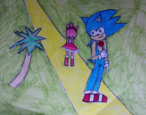 Sonic And Amy The Shining Road