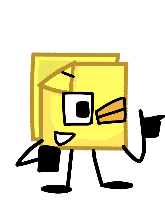 Sticky Note in AL style by LollipopBFDI167 on DeviantArt