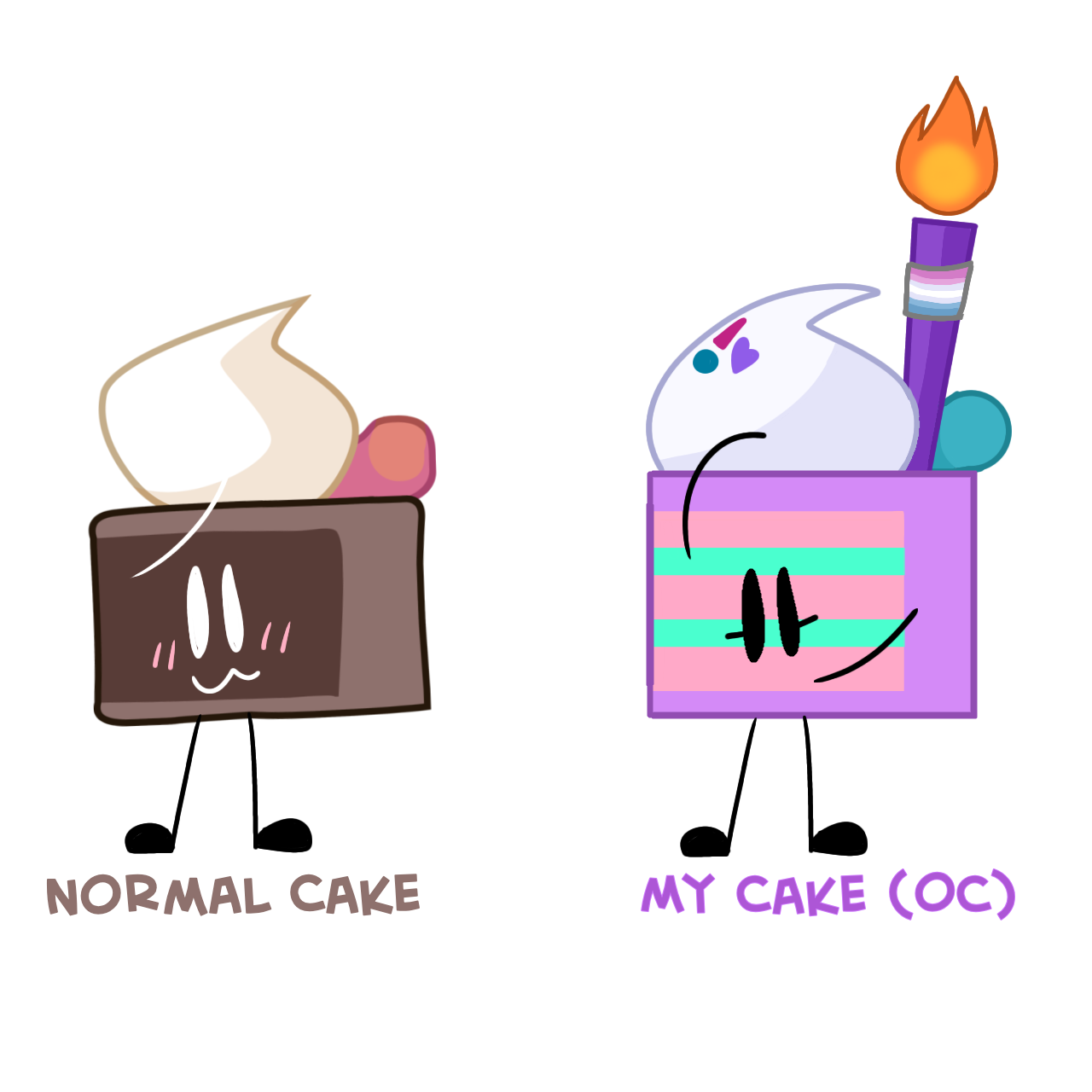 Cake (BFDI/BFB) by LollipopBFDI167 on DeviantArt