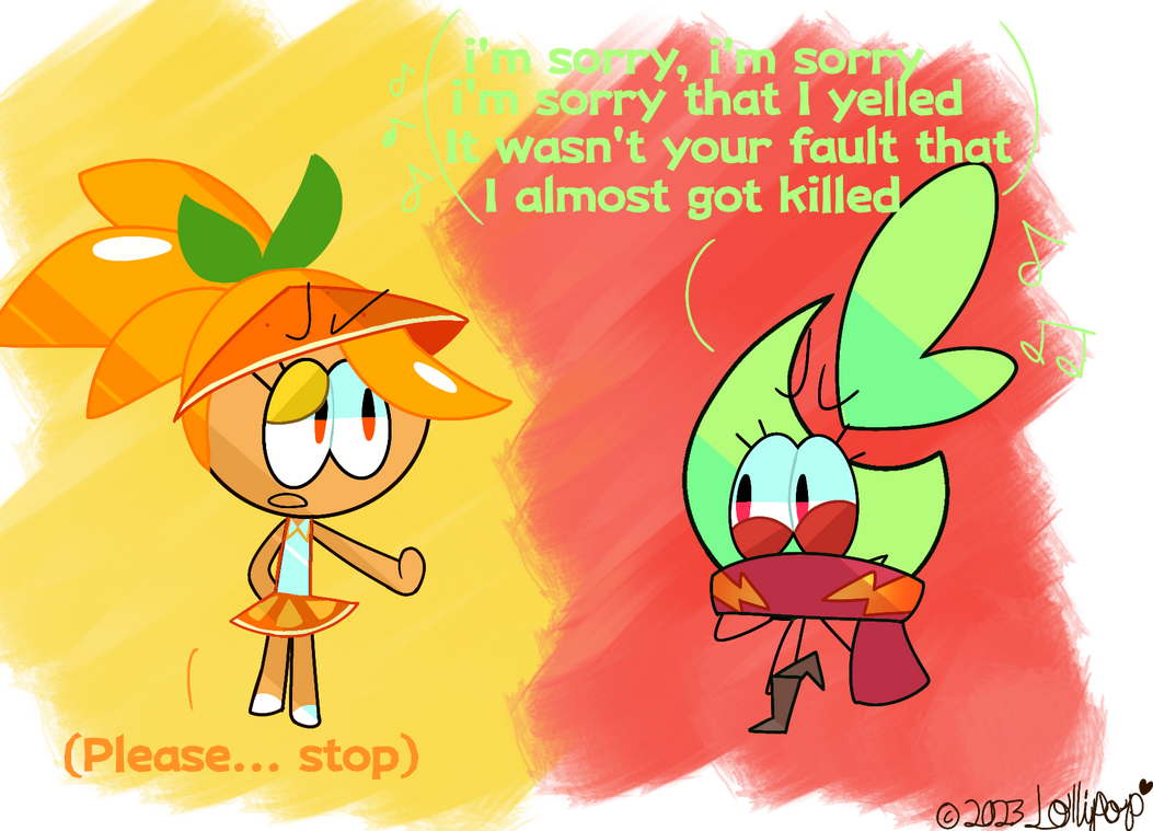 Loify and Orange Cookie by LollipopBFDI167 on DeviantArt