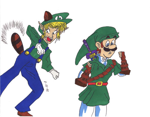 Link and Luigi spoof pic