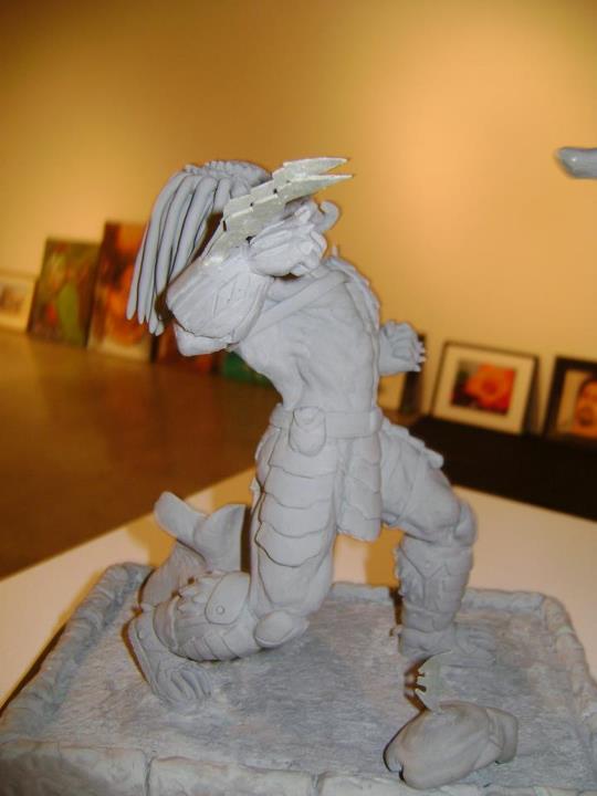 Predator versus sculpture WIP