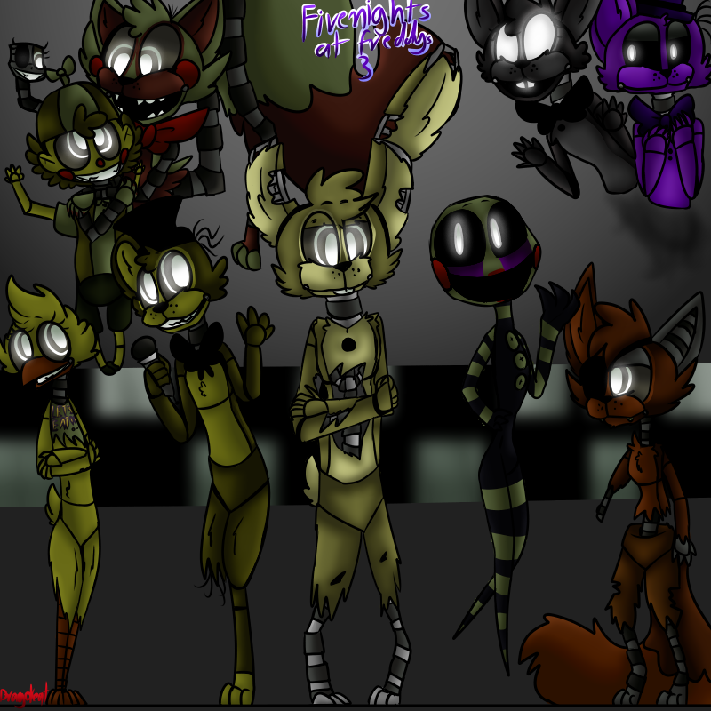 Adventure FNaF 3 Extras Gang by Puppygamero on DeviantArt