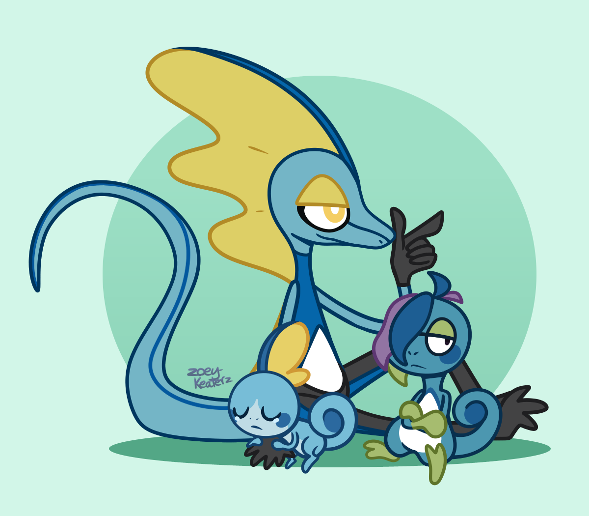 Sobble, Drizzile, and Inteleon - Origin of Species