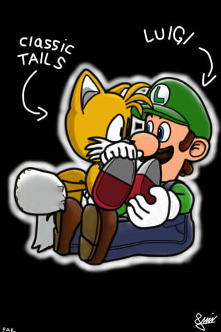 Classic Tails and Modern Luigi by IceLucario20xx on DeviantArt