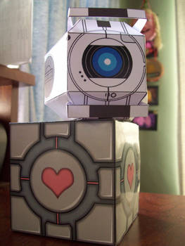 Papercraft Wheatley And Company Cube Portal Series