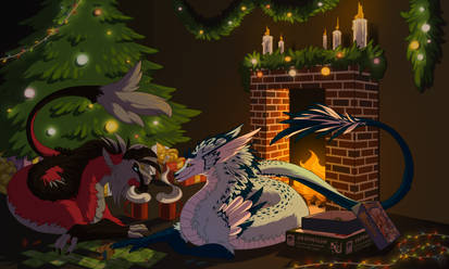 Christmas dragons[