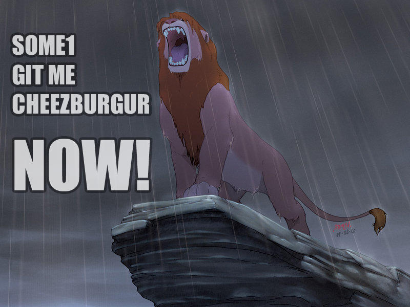 Simba want chzbrgr by DeadlyPancake on DeviantArt