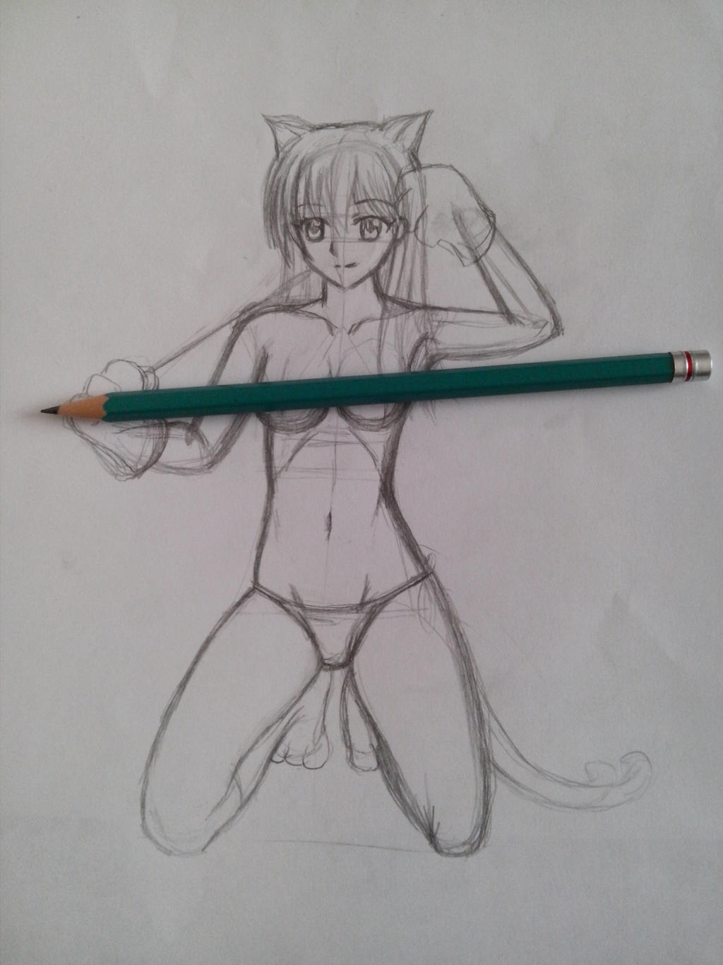 Neko Girl (OC) WIP