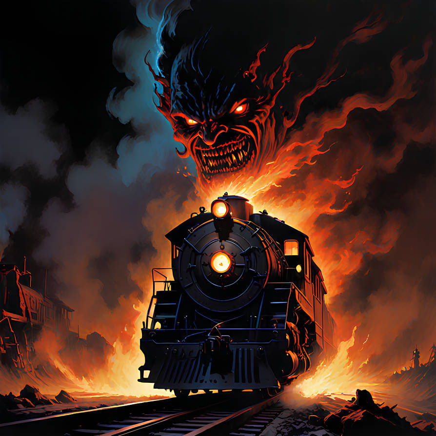 Hell Train Draw Railway to hell - Thank you for 5K Watchers by Amadir on DeviantArt