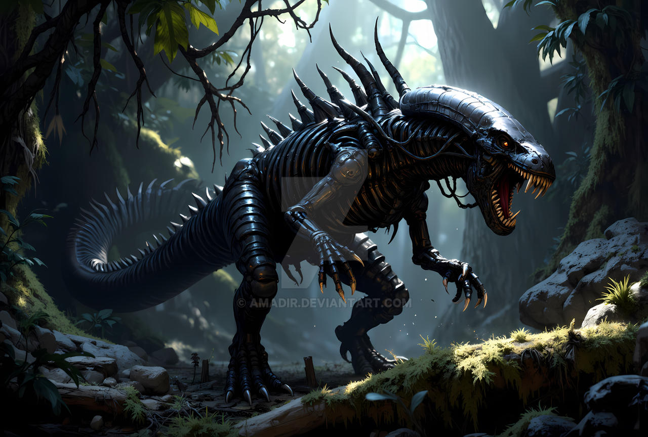 Alien Raptor Designs Xenoraptor by Amadir on DeviantArt