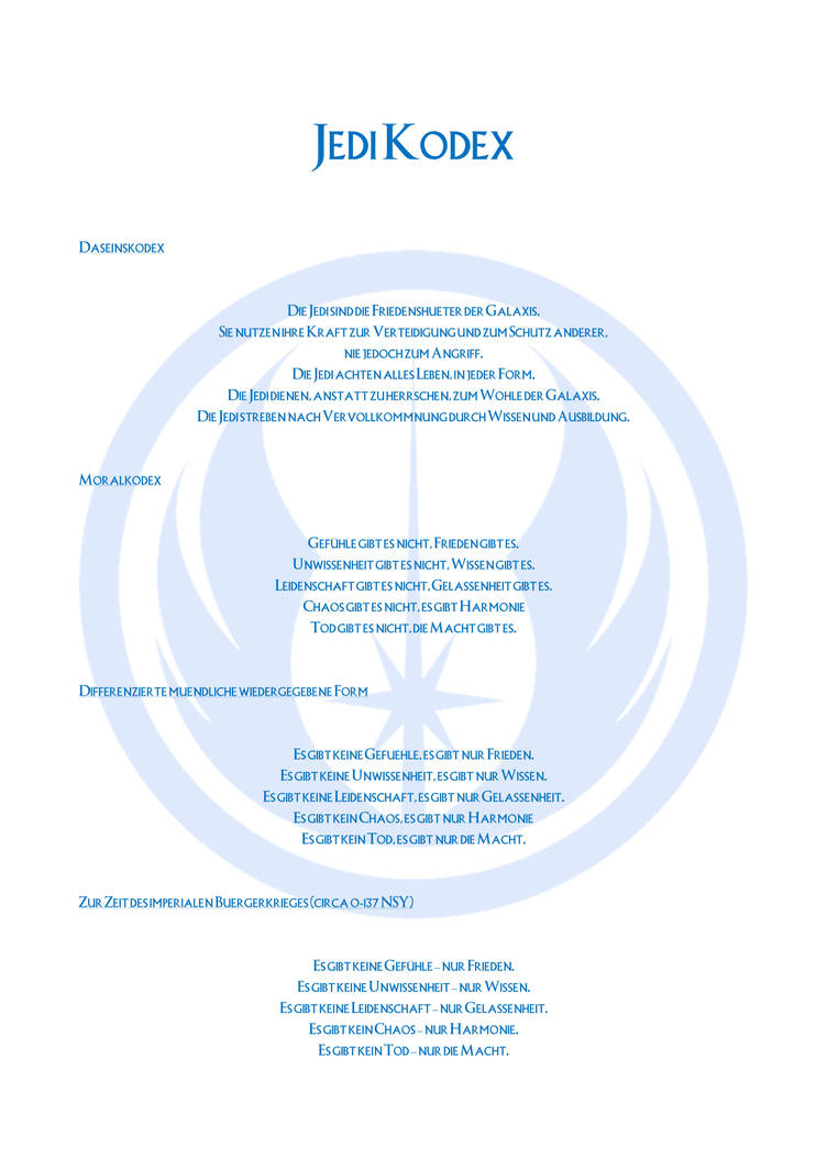 Jedi Kodex Muster - Jedi Symbol-1 by KartoTrtor on DeviantArt