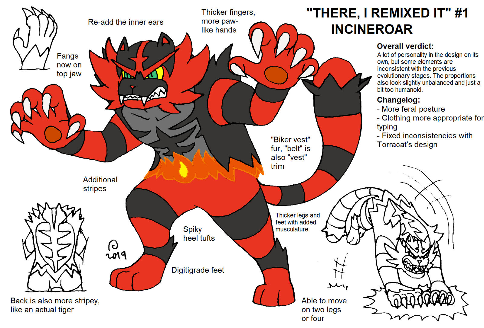 'There, I Remixed It': Incineroar by SkarmorySilver on DeviantArt