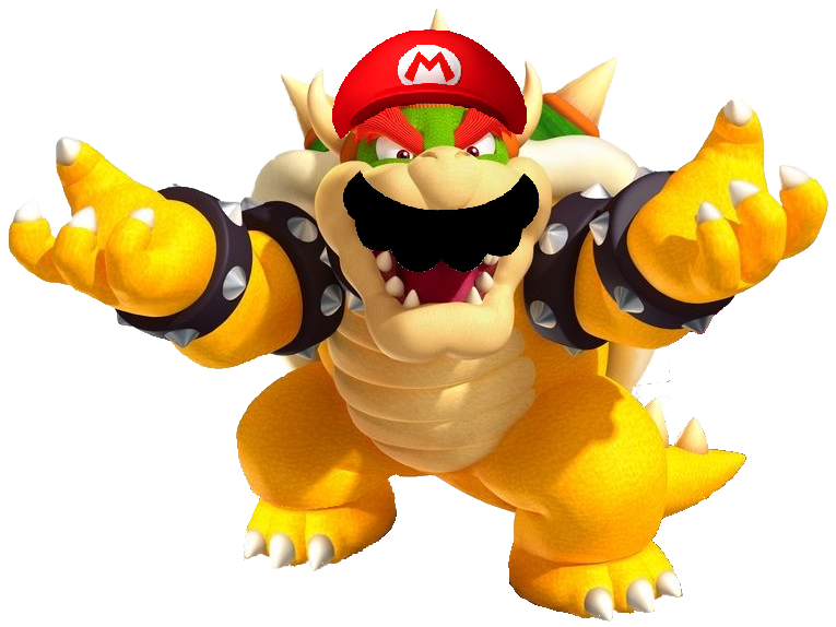 SMG4 Bowser Disguising as Mario