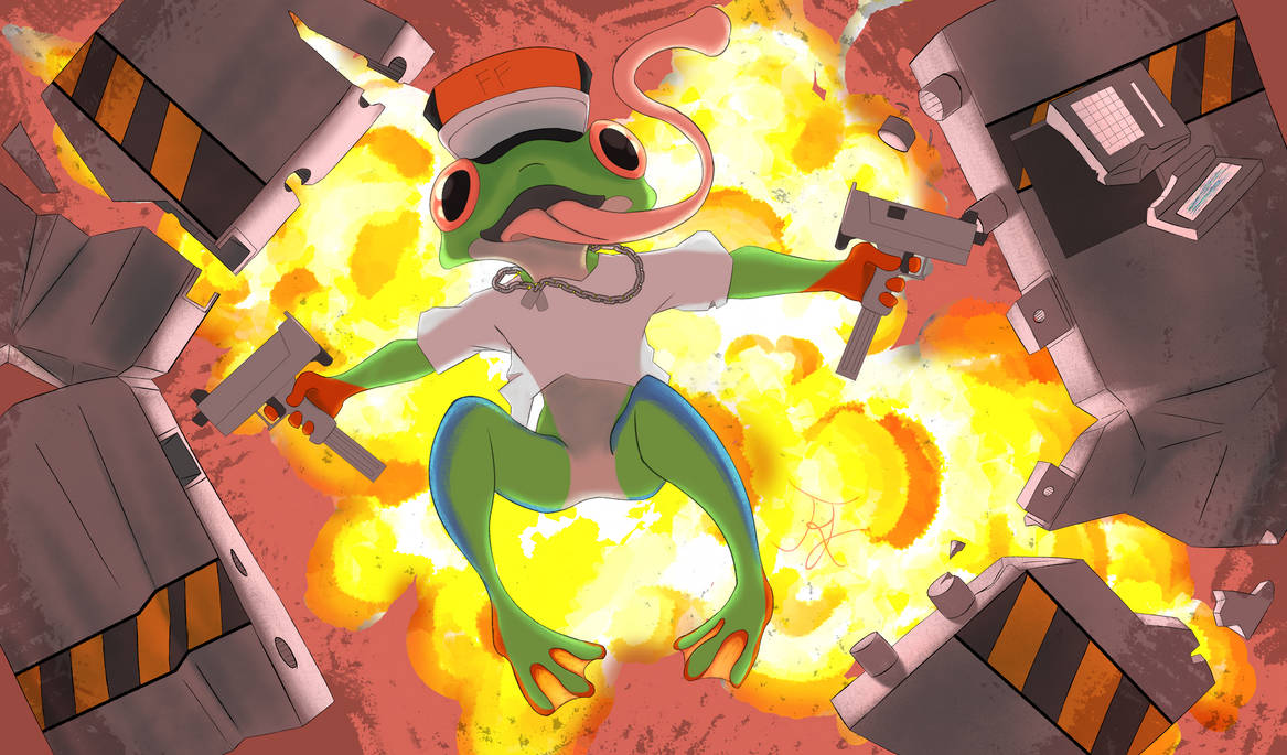Exploded Frog Fatal Frog Explosion by RobertJaineman on DeviantArt