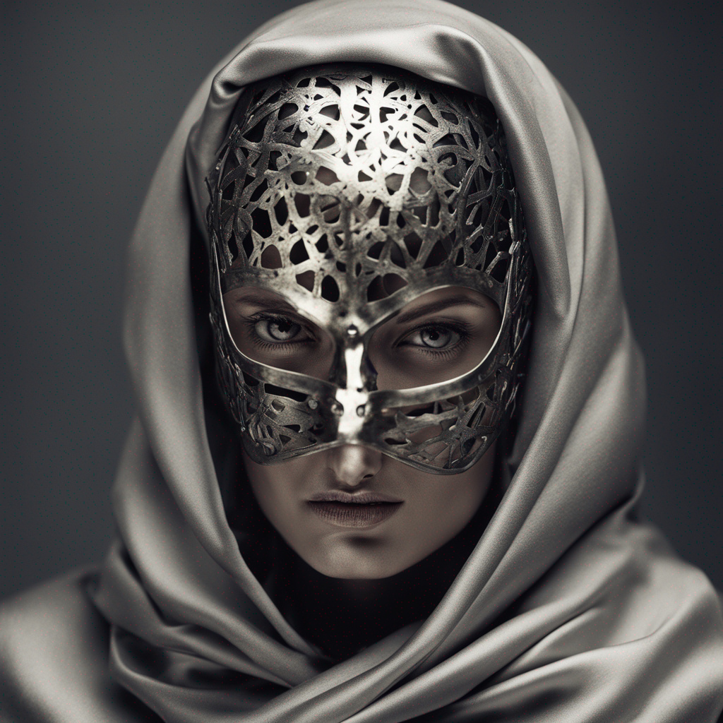 Woman face covered with a metal mask, robes head s by dcdrac on DeviantArt