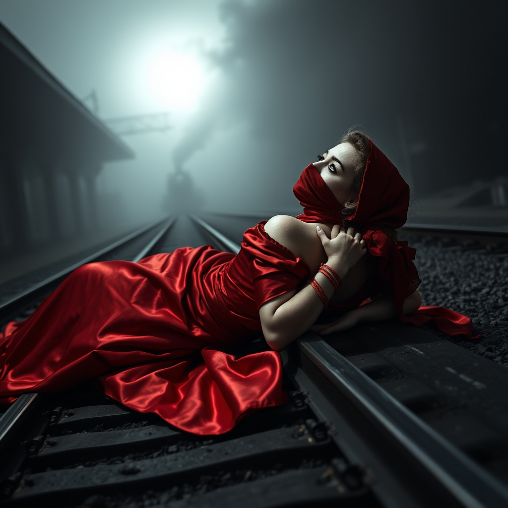 Tied To Rail Tracks By Dcdrac On DeviantArt tied-to-rail-tracks-by-dcdrac-on-deviantart