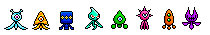 Sonic Colors Wisp Sprites