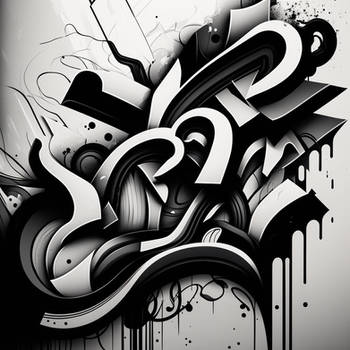 line art graffiti