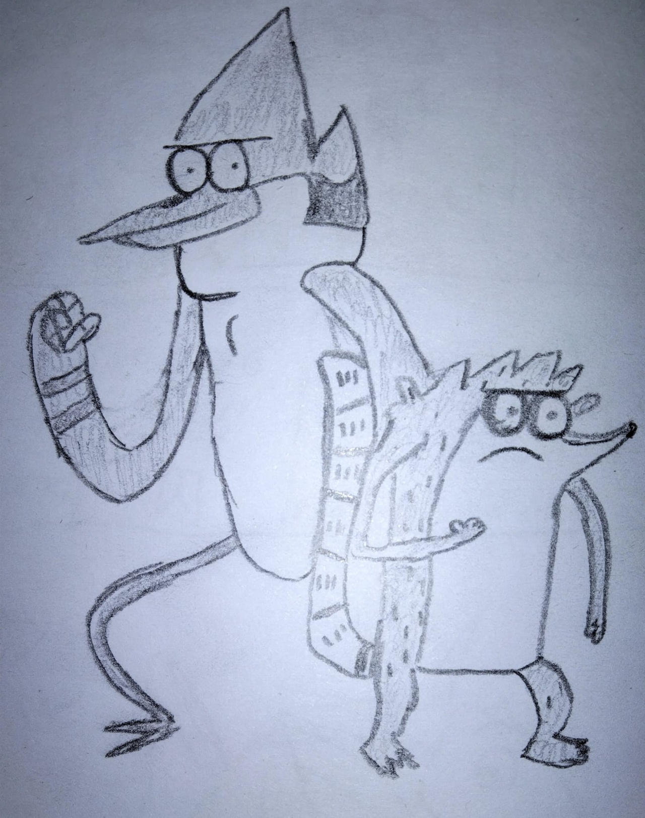 Mordecai and Rigby by Kenleydrawing on DeviantArt