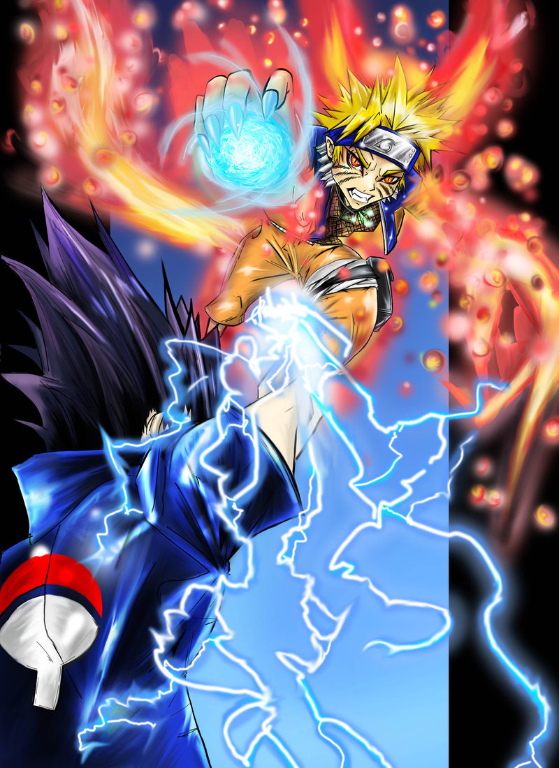 Naruto VS Sasuke Final Fight #hokage #narutofan #anime