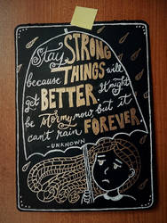Hand Lettering: Stay Strong