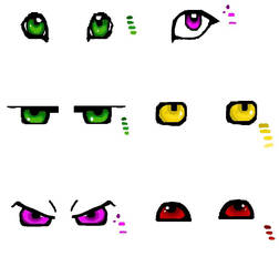 MS paint: Eyes