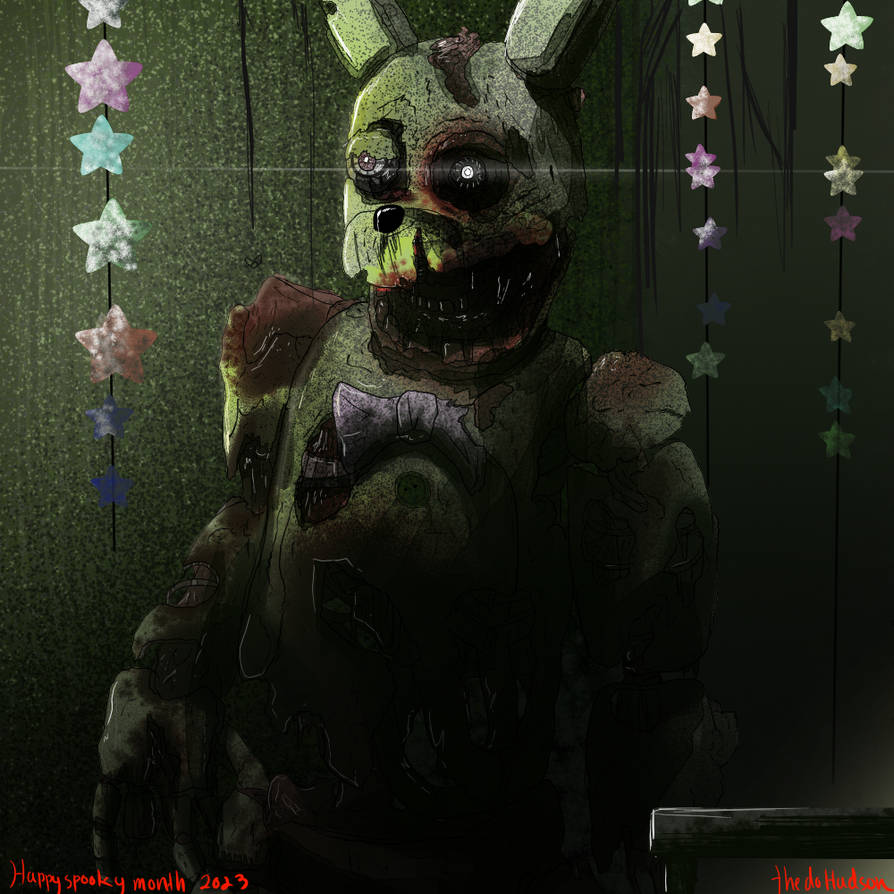 Springtrap spooky month by thedoHudson on DeviantArt