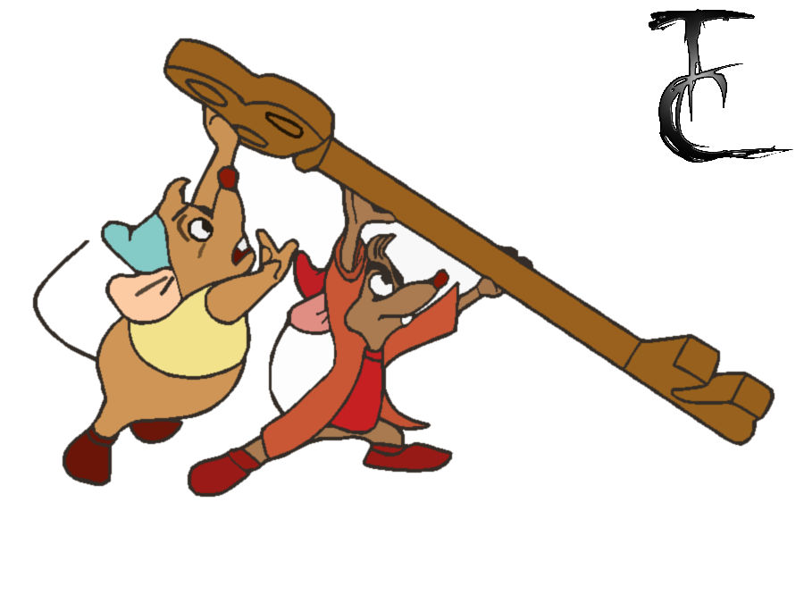 Jaq and Gus with the key by TomTickTock on DeviantArt