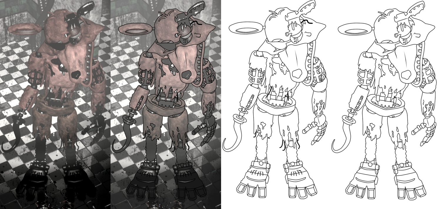 Trends For Fnaf Coloring Pages Withered Foxy Sugar And Spice. 