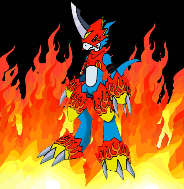 Flamedron Flamedramon by Saberwulf on DeviantArt