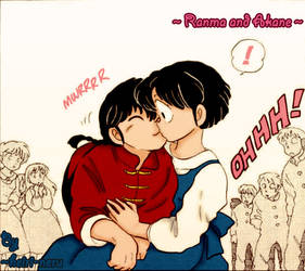 Ranma and Akane... neko kiss