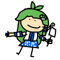 A poorly drawn Sanae