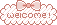 Pixel Pink Welcome Banner