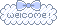 Pixel Blue Welcome Banner by Momoko-chu