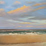 Ocean and beach Pastel landscape (finished)