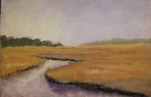 Dias Creek Soft Pastel Landscape