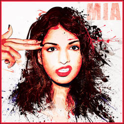 Mia splatter portrait