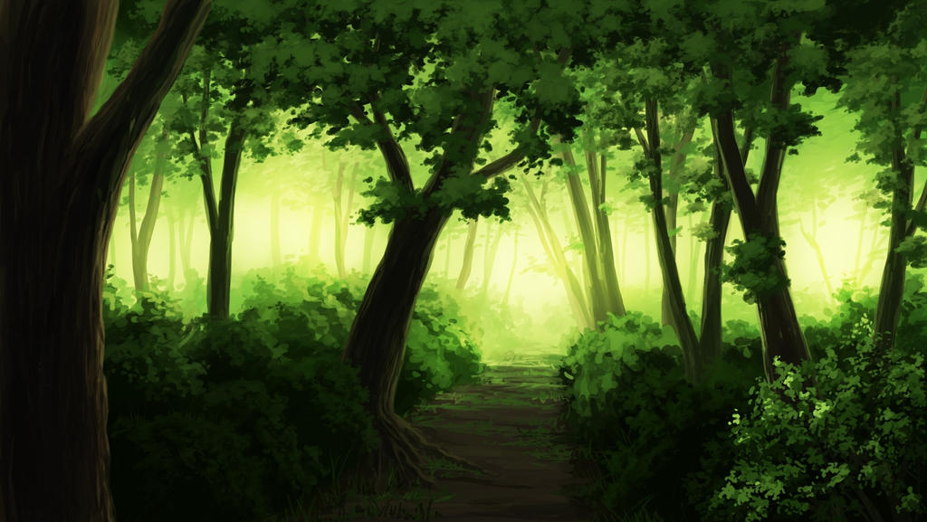 Anime-landscape-forest-tree-paint-anime-894 by Merieth