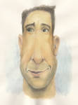 Ross, caricature of a Friend by Ana2Mars