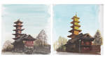 Japanese Tower 2 Versions - which is your fav? by Ana2Mars