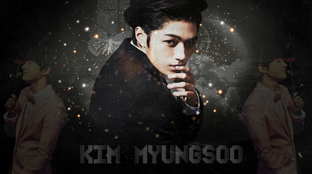 Kim Myung Soo Wallpaper Edited in Pixlr