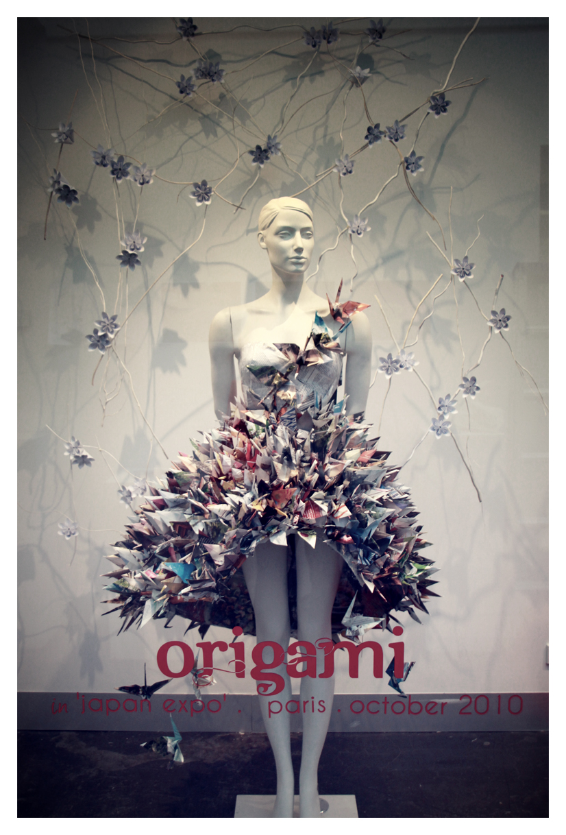 Origami Window Display by jaaadey on DeviantArt